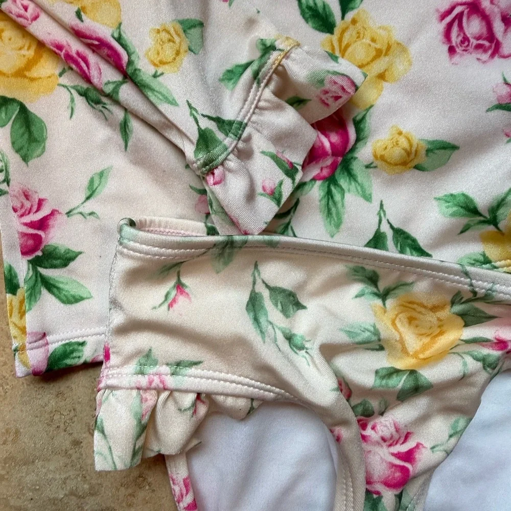 JANIE AND JACK Floral Kids Swim Set